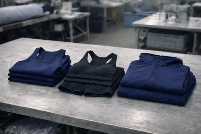 Custom gym and fitness apparel manufacturing by Fabrion Thailand