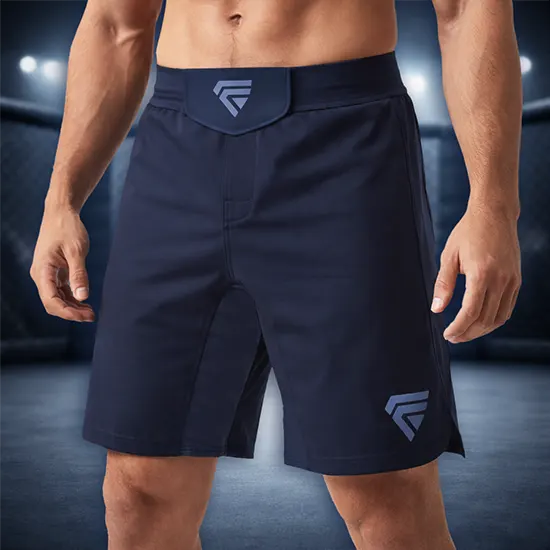 Custom MMA shorts manufactured by Fabrion Thailand