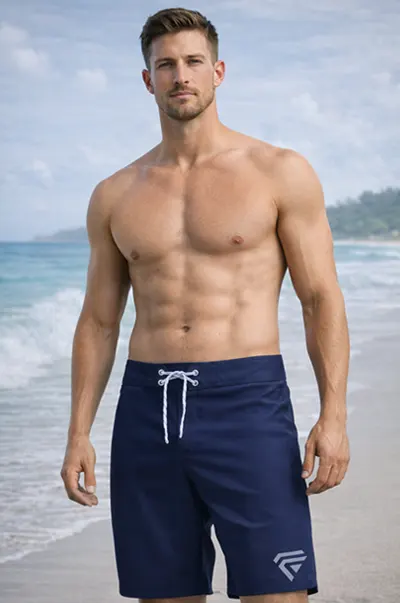 Custom board shorts manufactured by Fabrion Thailand