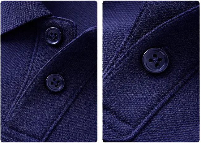 Polo shirt placket construction detail by Fabrion Thailand