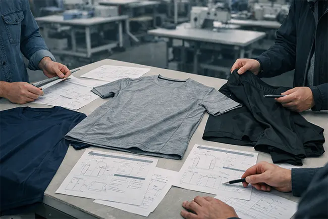 Custom t-shirt fit and sizing by Fabrion Thailand