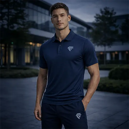 Fabrion custom performance polo shirt manufacturing