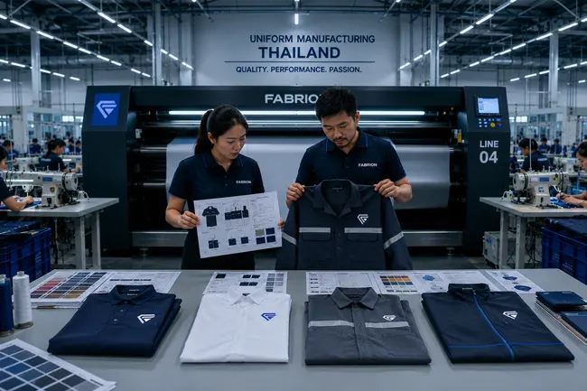 Custom corporate and hospitality uniform manufacturer in Thailand