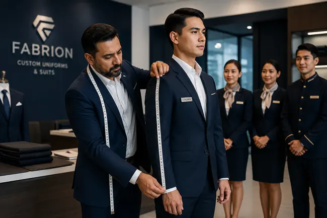 บริการวัดตัวและฟิตติ้งชุดยูนิฟอร์มนอกสถานที่สำหรับธุรกิจทั่วประเทศ