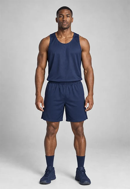 Custom basketball jersey and matching shorts