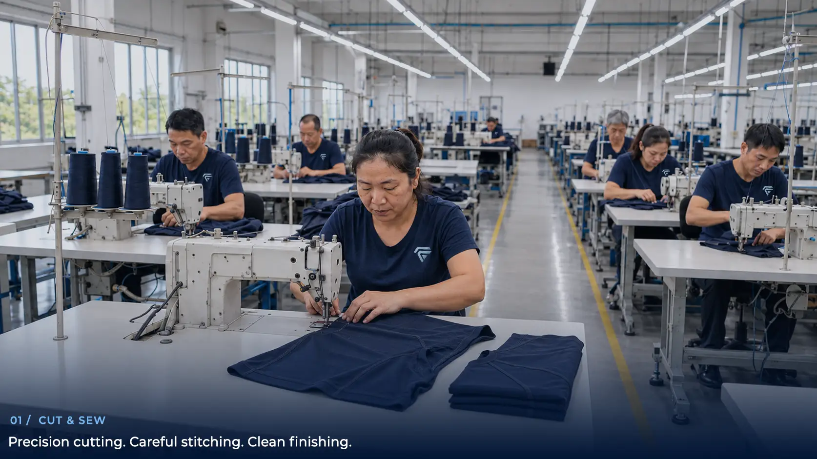 Cut-and-sew apparel production at Fabrion