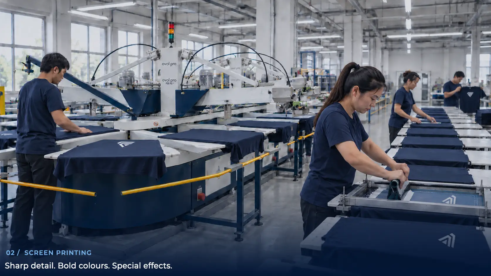 Screen printing apparel at Fabrion