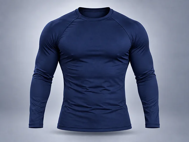 Custom long-sleeve rashguard for surfing and swimming